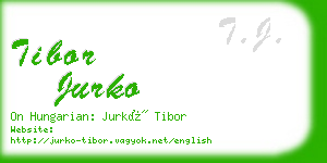 tibor jurko business card